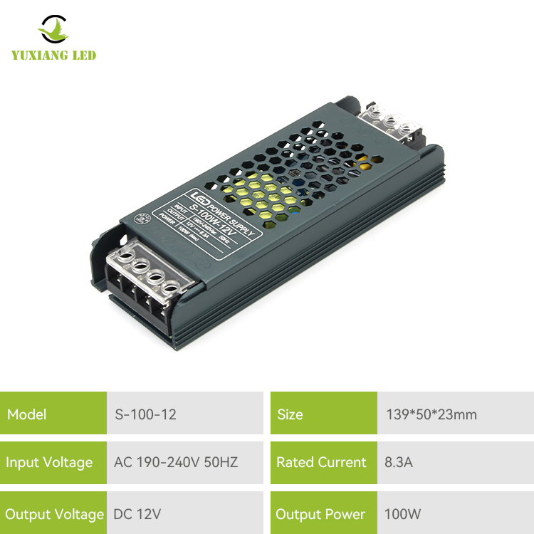 12v 100w Stylish Led Linear Lighting Power Supply