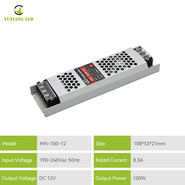 12v 100w Ultra Thin Led Power Supply