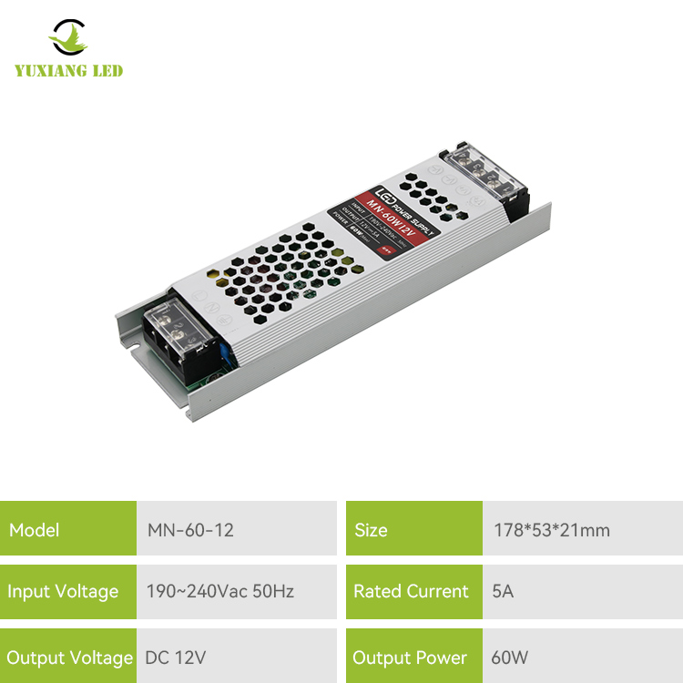 12v 60w Ultra Thin Led Power Supply