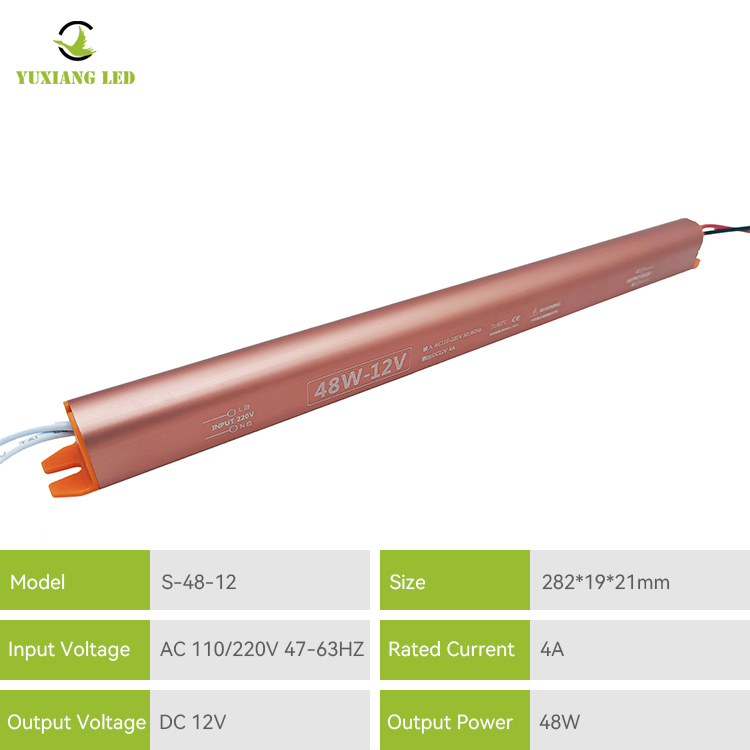 12v4a Golden Ultra Slim Led Power Supply