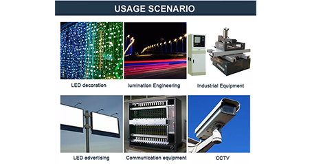 Guangzhou Yuxiang engineering efficient intelligent rainproof switching power supply mainly has the following advantages 