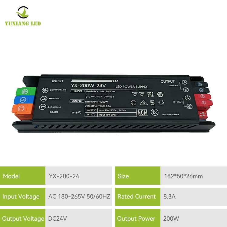 LED 24v 200w Led Linear Lighting Power Supply